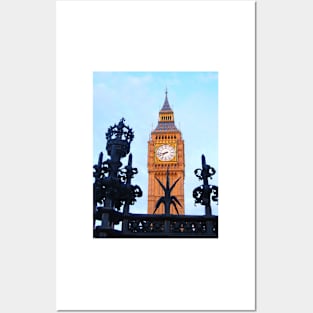 London. Big Ben through the Fence. Great Britain 2009 Posters and Art